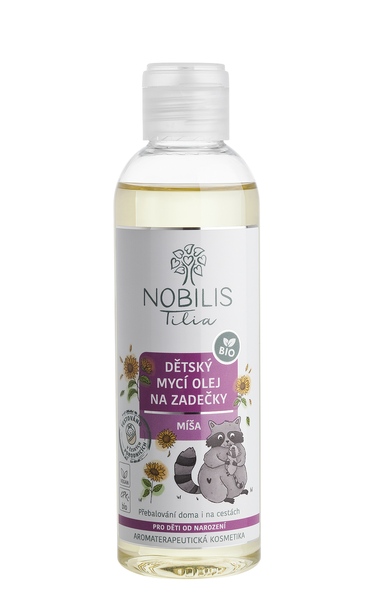 Nobilis Tilia Míša dětský mycí olej na zadečky 200 ml Nobilis Tilia Míša dětský mycí olej na zadečky 200 ml