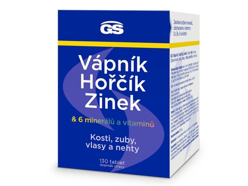 GS Vápník Hořčík Zinek 130 tablet
