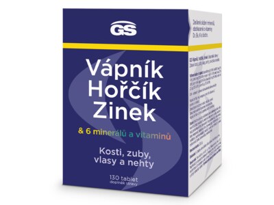 GS Vápník Hořčík Zinek 130 tablet