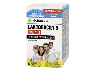 NatureVia Laktobacily 5 Imunita 30 kapslí NatureVia Laktobacily 5 Imunita 30 kapslí