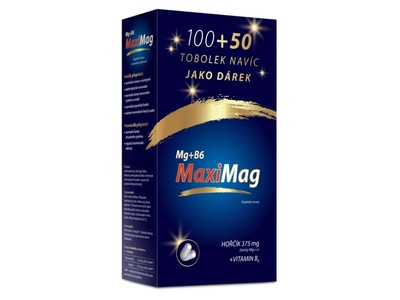 Zdrovit MaxiMag Hořčík 375 mg + B6 100+50 tobolek Dárkové balení