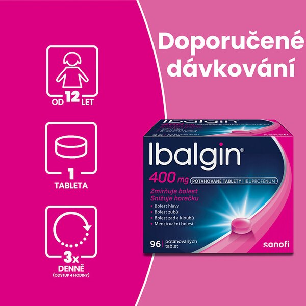 Ibalgin 400 mg 96 potahovaných tablet