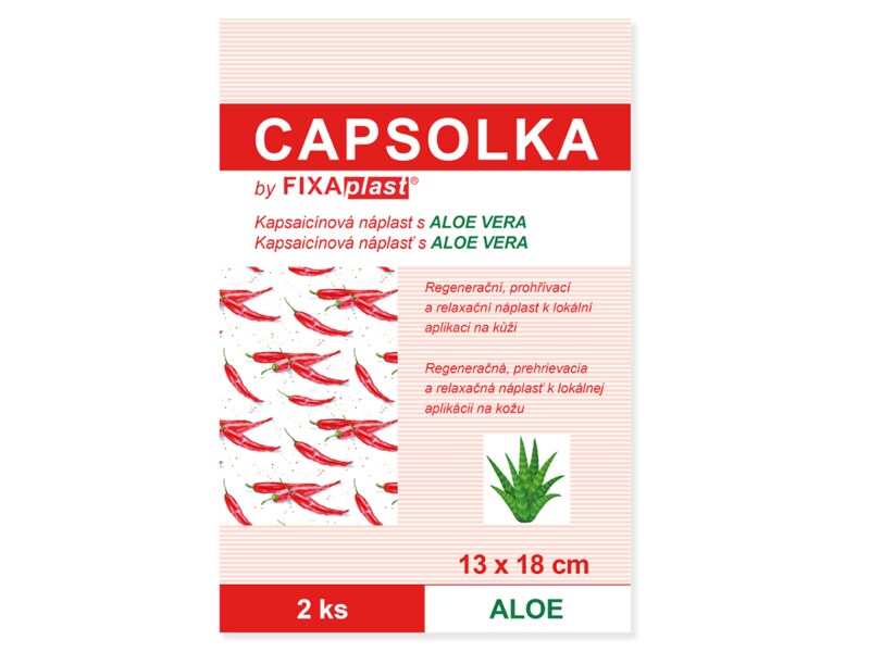 Fixaplast Capsolka kapsaicinová náplast 13x18 cm 2 ks