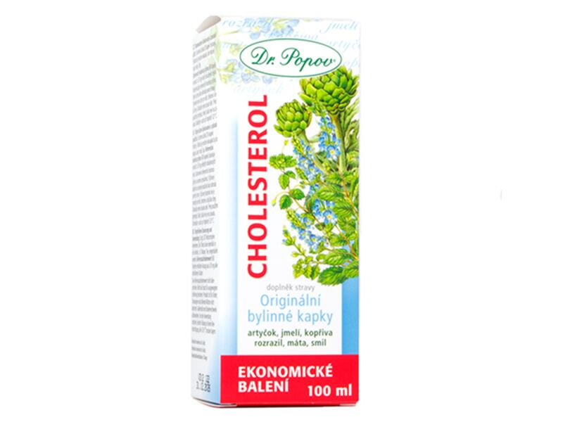 Dr. Popov Kapky bylinné Cholesterol 100 ml