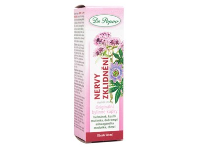 Dr. Popov Kapky bylinné Nervy - zklidnění 50 ml Dr. Popov Kapky bylinné Nervy - zklidnění 50 ml