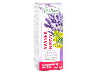 Dr. Popov Kapky bylinné Spánek - nervy 100 ml Dr. Popov Kapky bylinné Spánek - nervy 100 ml