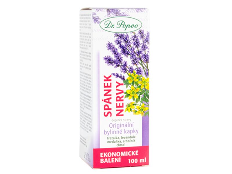 Dr. Popov Kapky bylinné Spánek - nervy 100 ml