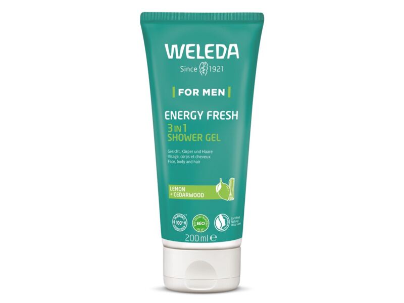 Weleda For Men Energy Fresh 3v1 sprchový gel 200 ml
