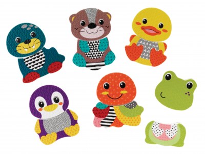 Infantino Mix&Match pěnové samolepky zvířátek do koupele Infantino Mix&Match pěnové samolepky zvířátek do koupele