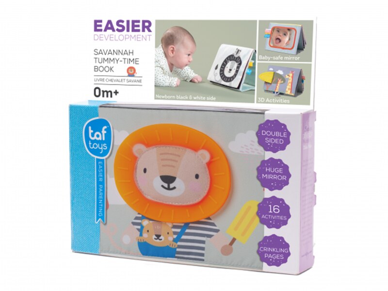 Taf Toys Knížka pro hru na bříšku Savana