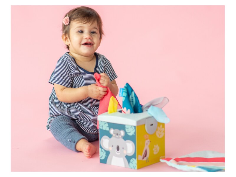 Taf Toys Box s šátky koala Kimmi Taf Toys Box s šátky koala Kimmi