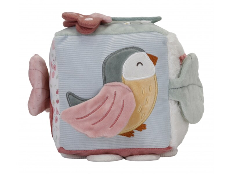 Little Dutch Plyšová kostka Květiny a motýli 