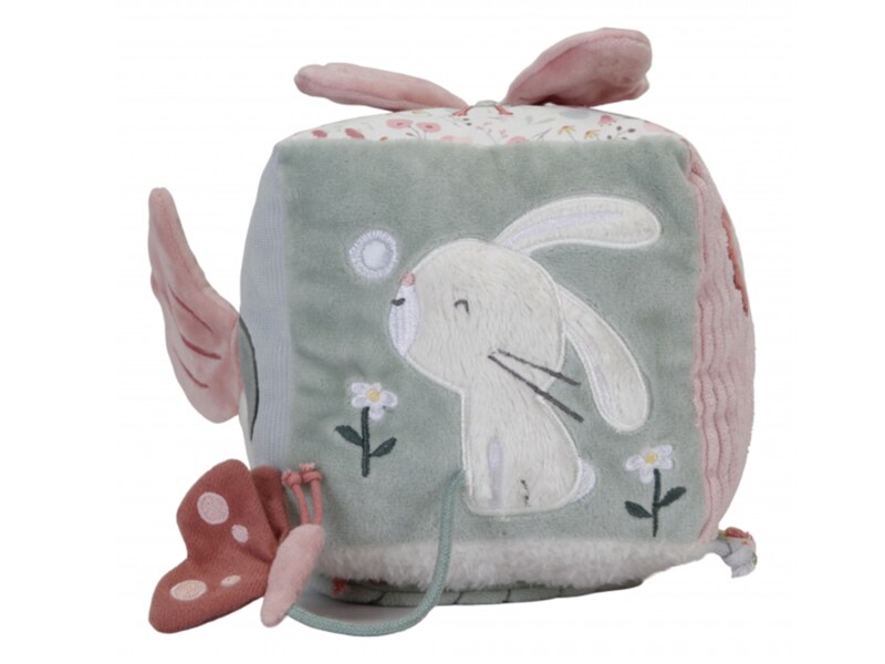 Little Dutch Plyšová kostka Květiny a motýli 