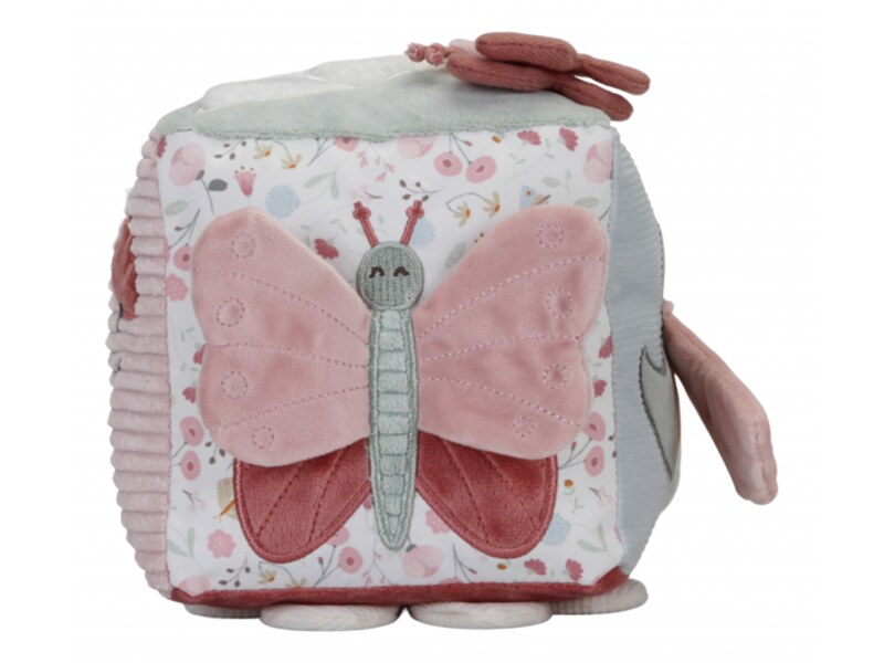 Little Dutch Plyšová kostka Květiny a motýli 