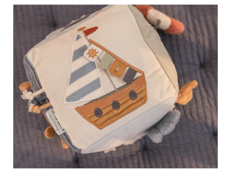 Little Dutch Plyšová kostka Námořnický záliv 