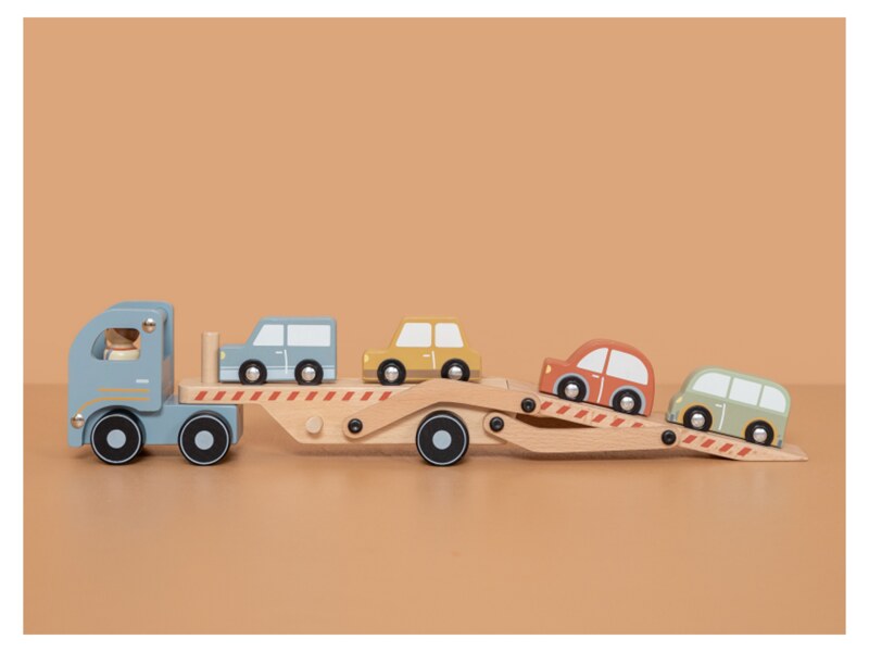 Little Dutch Náklaďák s autíčky dřevěný