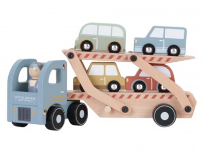 Little Dutch Náklaďák s autíčky dřevěný