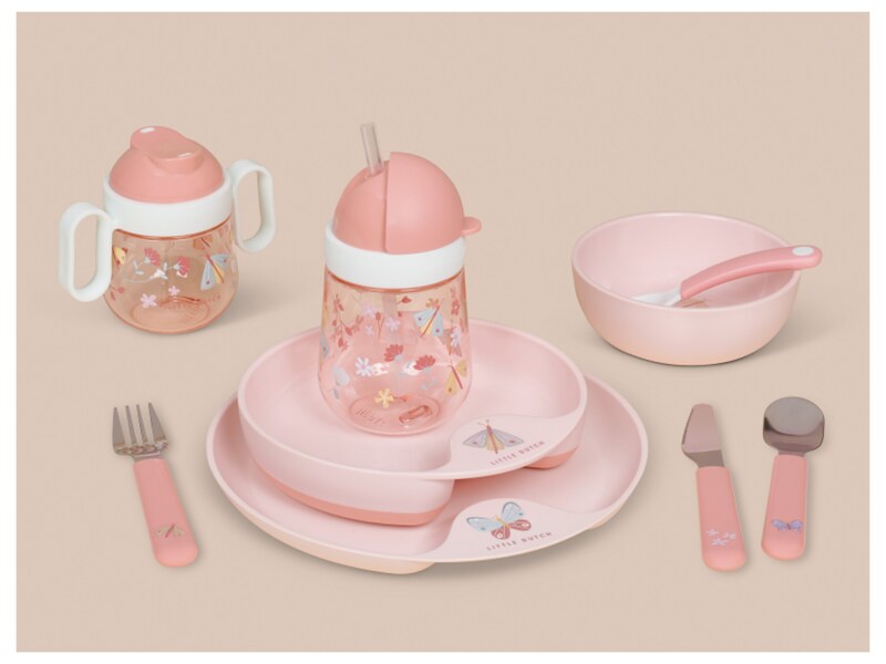 Little Dutch Dětský příbor Květiny a motýli