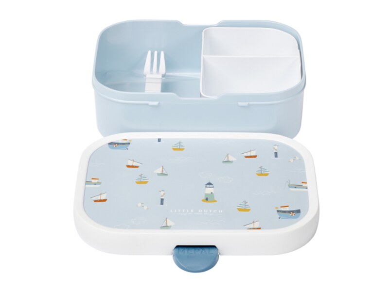 Little Dutch Svačinový set láhev 400 ml + box Námořnický záliv 
