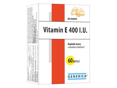 Vitamin E 400 I.U. Generica 60 kapslí