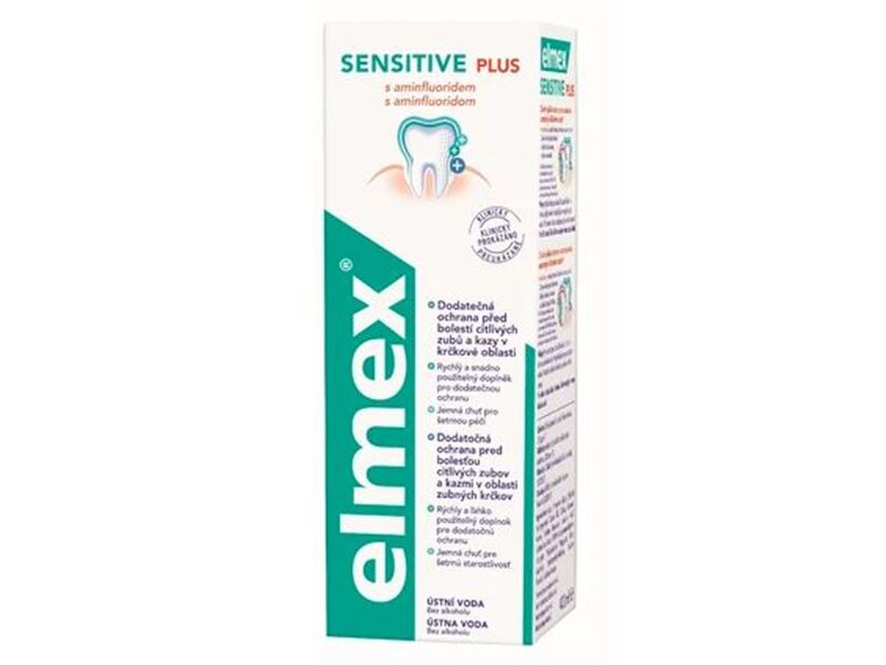 Elmex Sensitive Plus ústní voda 400 ml