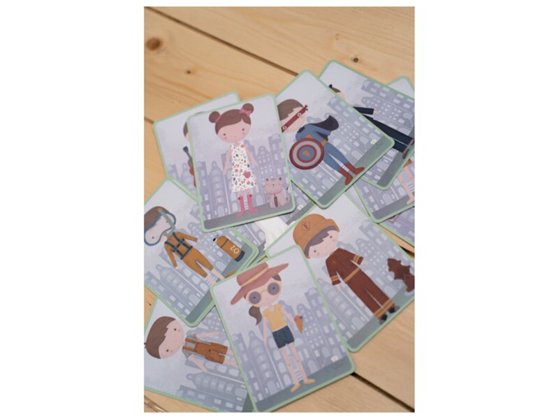 Little Dutch Magnetická hra oblékací Jim a Rosa