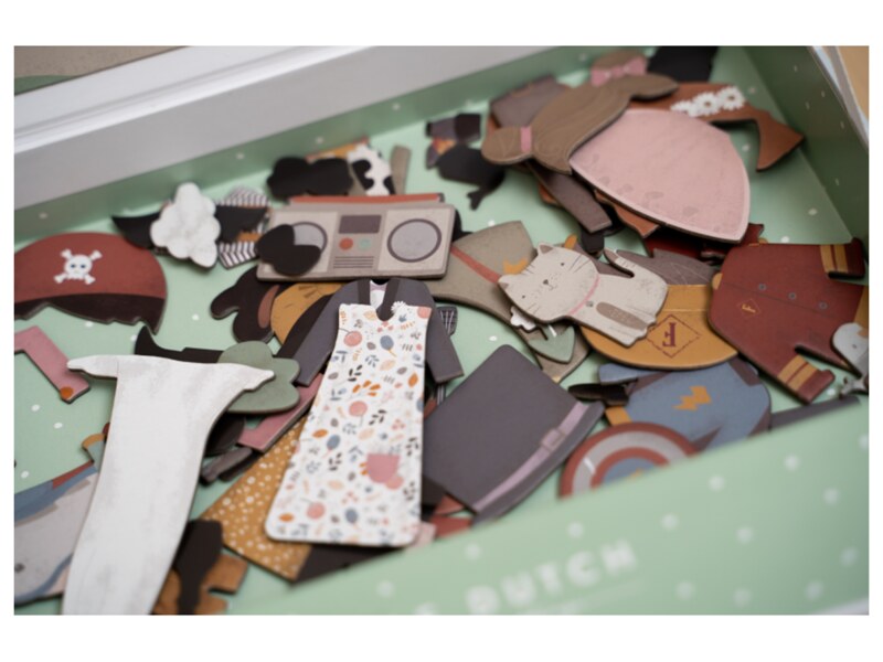 Little Dutch Magnetická hra oblékací Jim a Rosa