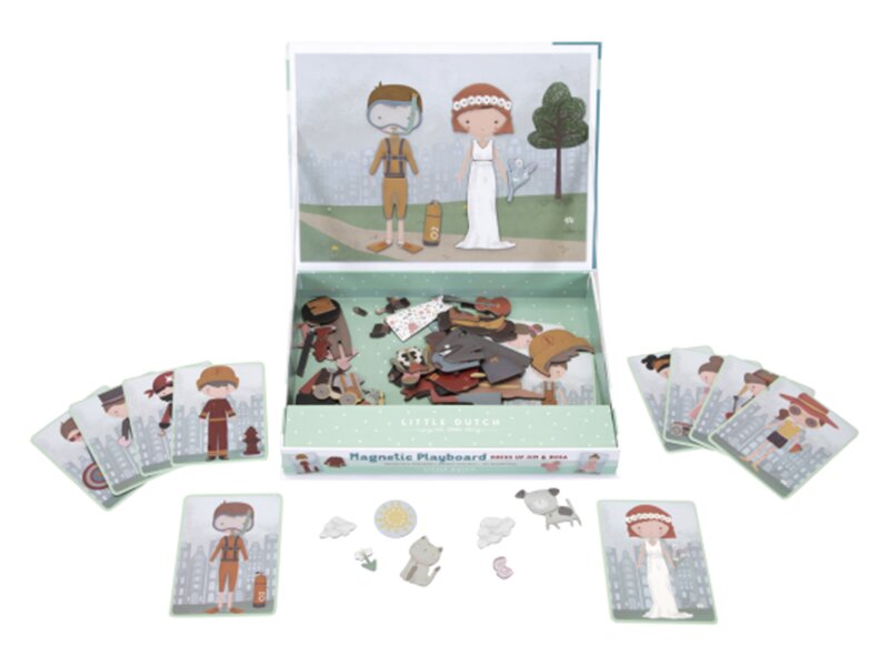 Little Dutch Magnetická hra oblékací Jim a Rosa