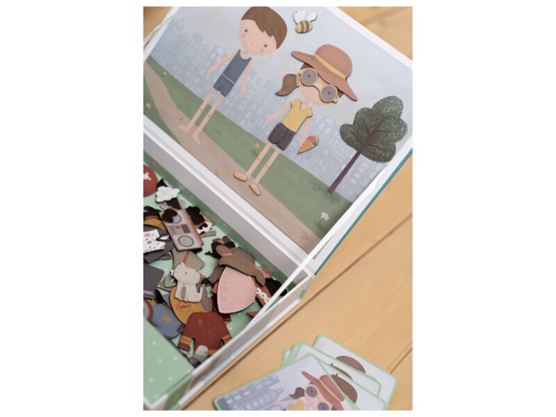 Little Dutch Magnetická hra oblékací Jim a Rosa