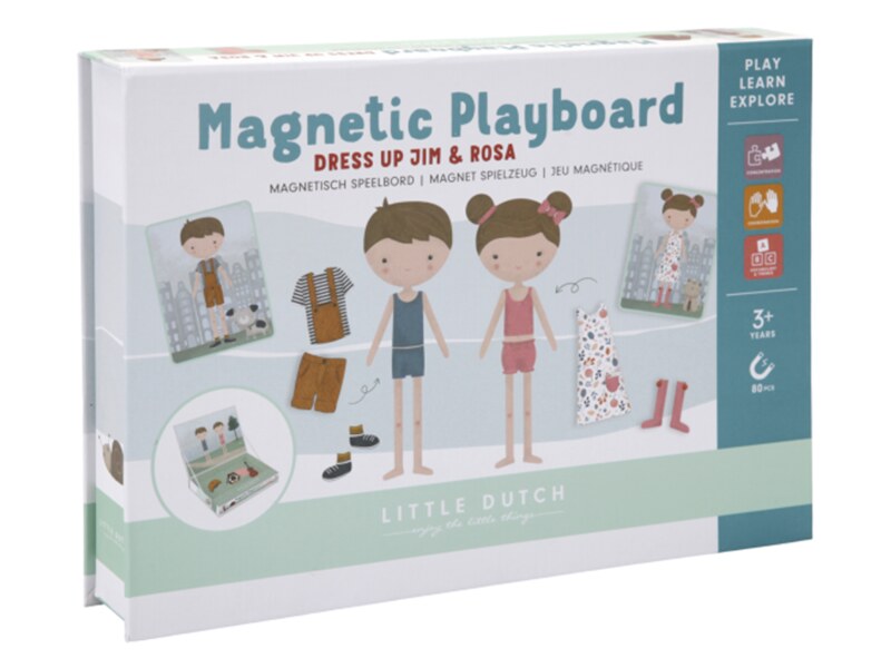 Little Dutch Magnetická hra oblékací Jim a Rosa