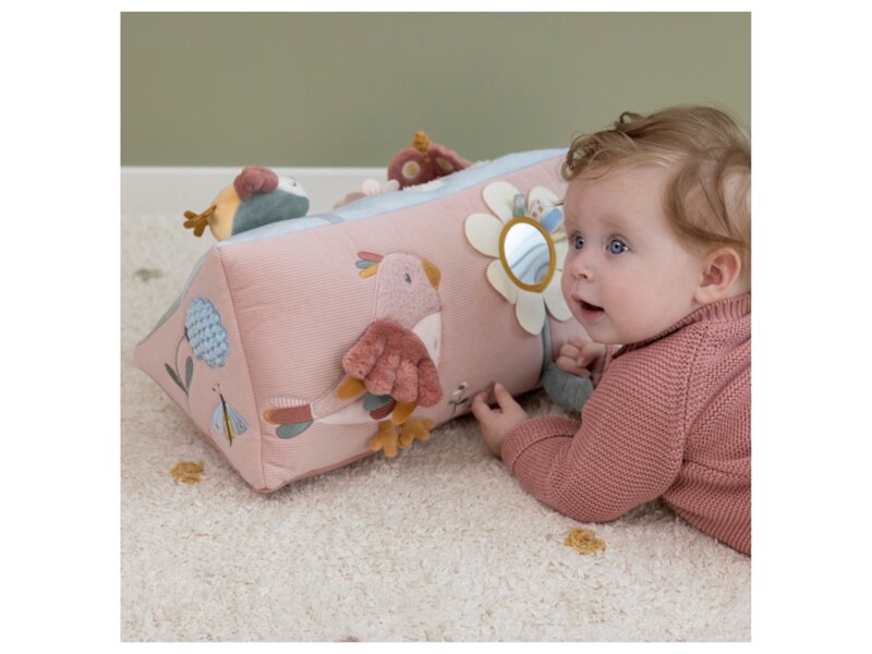 Little Dutch Polštářek pro hru na bříšku Květiny a motýli 