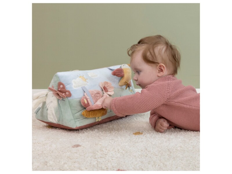 Little Dutch Polštářek pro hru na bříšku Květiny a motýli 