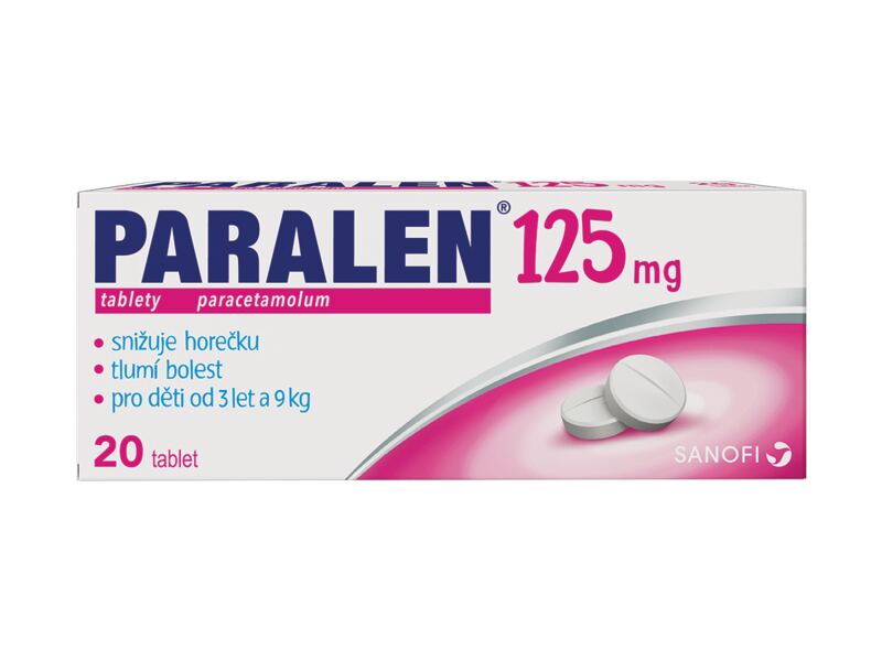 Paralen 125 mg 20 tablet