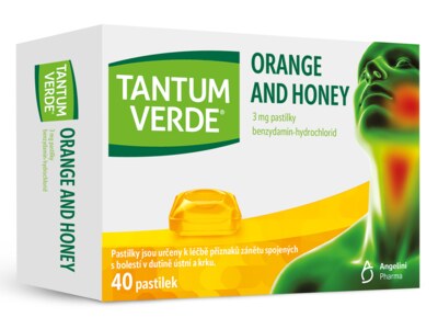 Tantum Verde Orange and Honey 40 pastilek