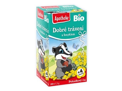 Apotheke BIO Dětský Pohádkový čaj Dobré trávení s fenyklem 20x1.5 g