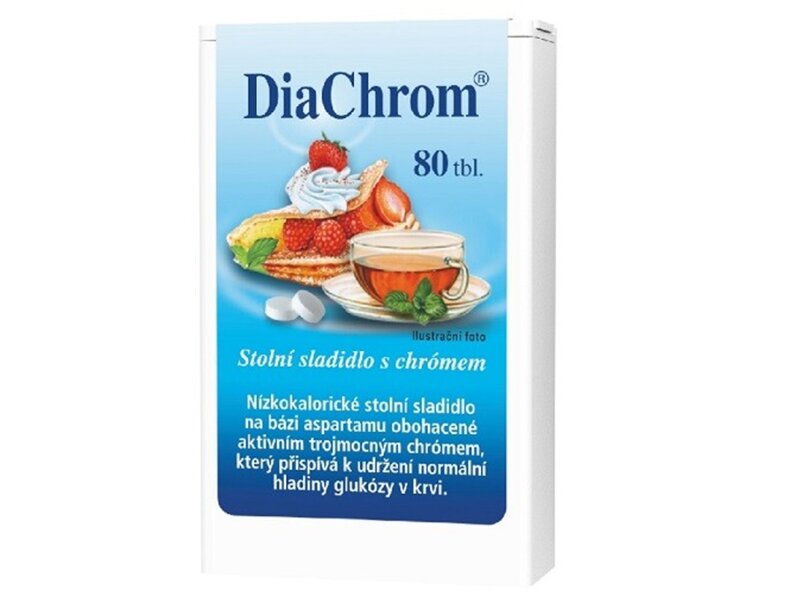 Diachrom nízkokalorické sladidlo 80 tablet