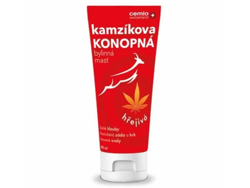 Cemio Kamzíkova konopná mast hřejivá 200 ml