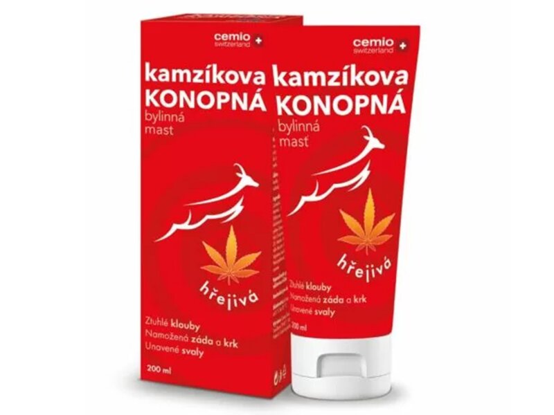 Cemio Kamzíkova konopná mast hřejivá 200 ml