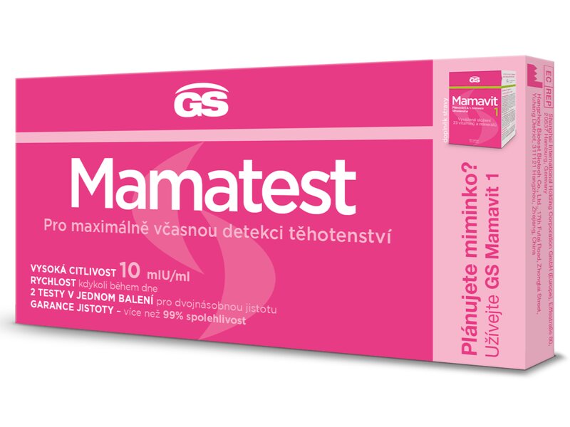 GS Mamatest Těhotenský test 2 ks