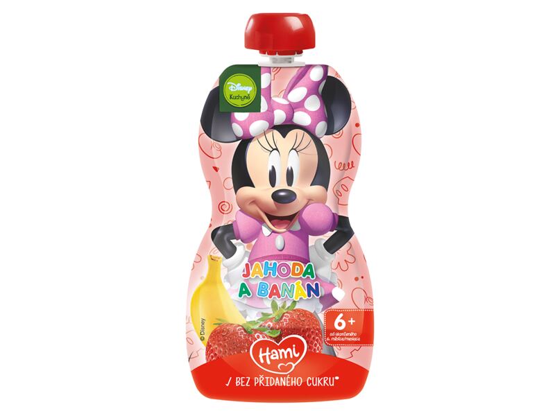 Hami kapsička Minnie s jahodou a banánem 110 g