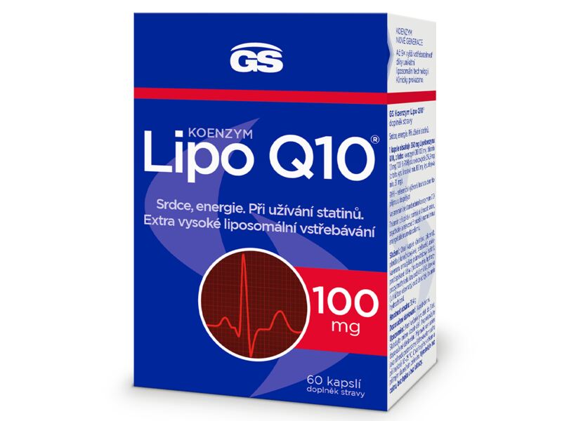 GS Koenzym Lipo Q10 100 mg 60 kapslí
