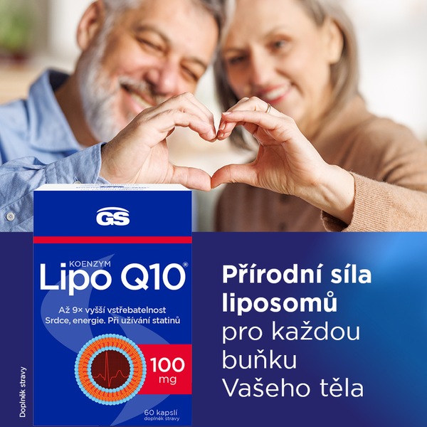 GS Koenzym Lipo Q10 100 mg 60 kapslí