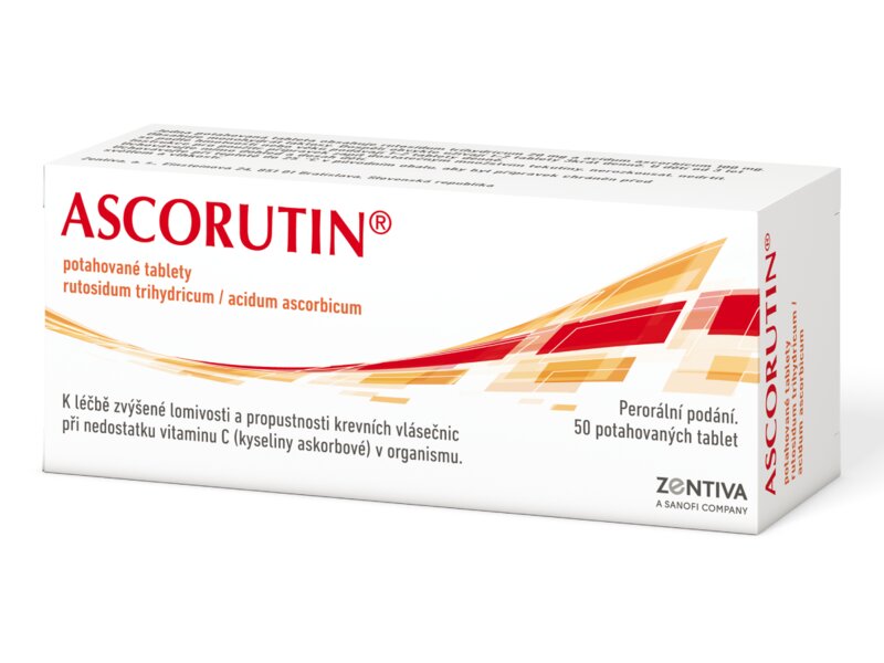 Ascorutin 50 potahovaných tablet Ascorutin 50 potahovaných tablet