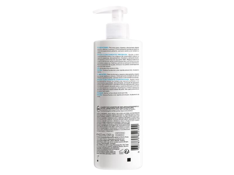 La Roche-Posay Lipikar Lait Urea 10% Tělové mléko 400 ml La Roche-Posay Lipikar Lait Urea 10% Tělové mléko 400 ml