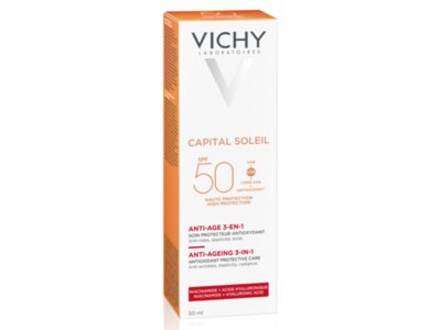 Vichy Capital Soleil SPF50+ 3v1 Antioxidační krém 50 ml
