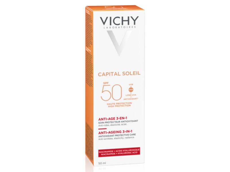 Vichy Capital Soleil SPF50+ 3v1 Antioxidační krém 50 ml