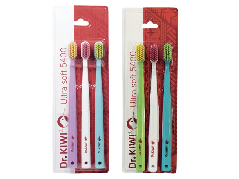 Dr. KIWI 5400 Ultra soft zubní kartáček 3 ks 1+1 ZDARMA