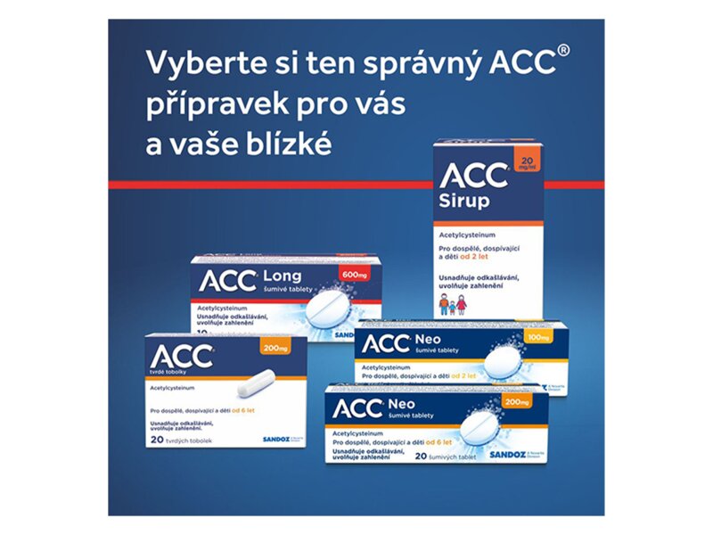 ACC Long 600 mg 10 šumivých tablet ACC Long 600 mg 10 šumivých tablet