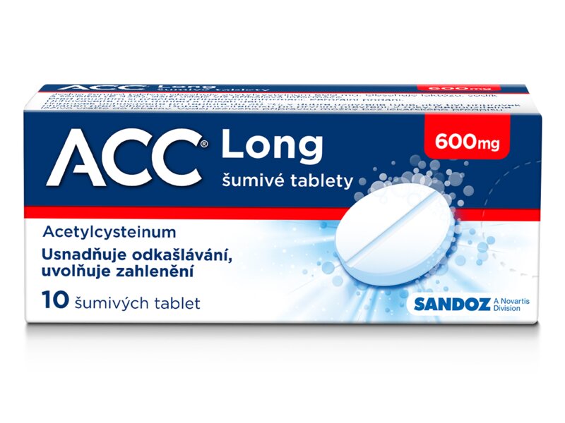 ACC Long 600 mg 10 šumivých tablet ACC Long 600 mg 10 šumivých tablet