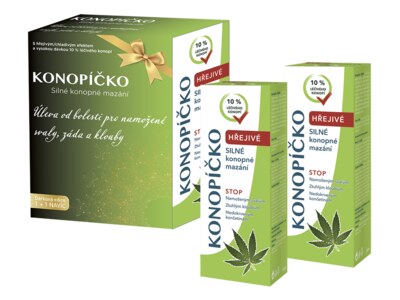 Konopíčko Hřejivé / Hřejivé konopné mazání 200 ml Vánoční edice 1+1 ZDARMA Konopíčko Hřejivé / Hřejivé konopné mazání 200 ml Vánoční edice 1+1 ZDARMA